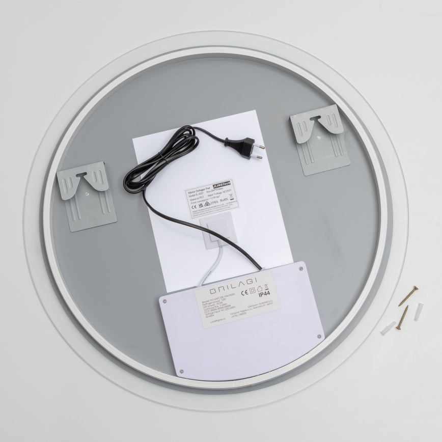 Brilagi - LED RGBW Podgrzewane lustro łazienkowe CLARA PRO LED/18,5W/230V pr. 60 cm IP44 CRI 90 ściemnialne + CCT