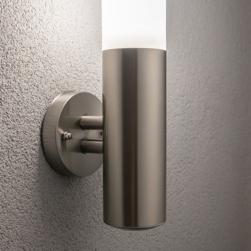 BRILAGI - Zewnętrzna ściemnialna lampa ścienna LED RGBW ELIA 1xE27/6,5W/230V 2700-6500K IP44 Wi-Fi matowy chrom