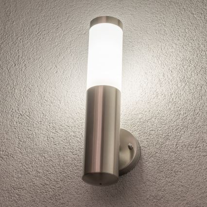 BRILAGI - Zewnętrzna ściemnialna lampa ścienna LED RGBW ELIA 1xE27/6,5W/230V 2700-6500K IP44 Wi-Fi matowy chrom