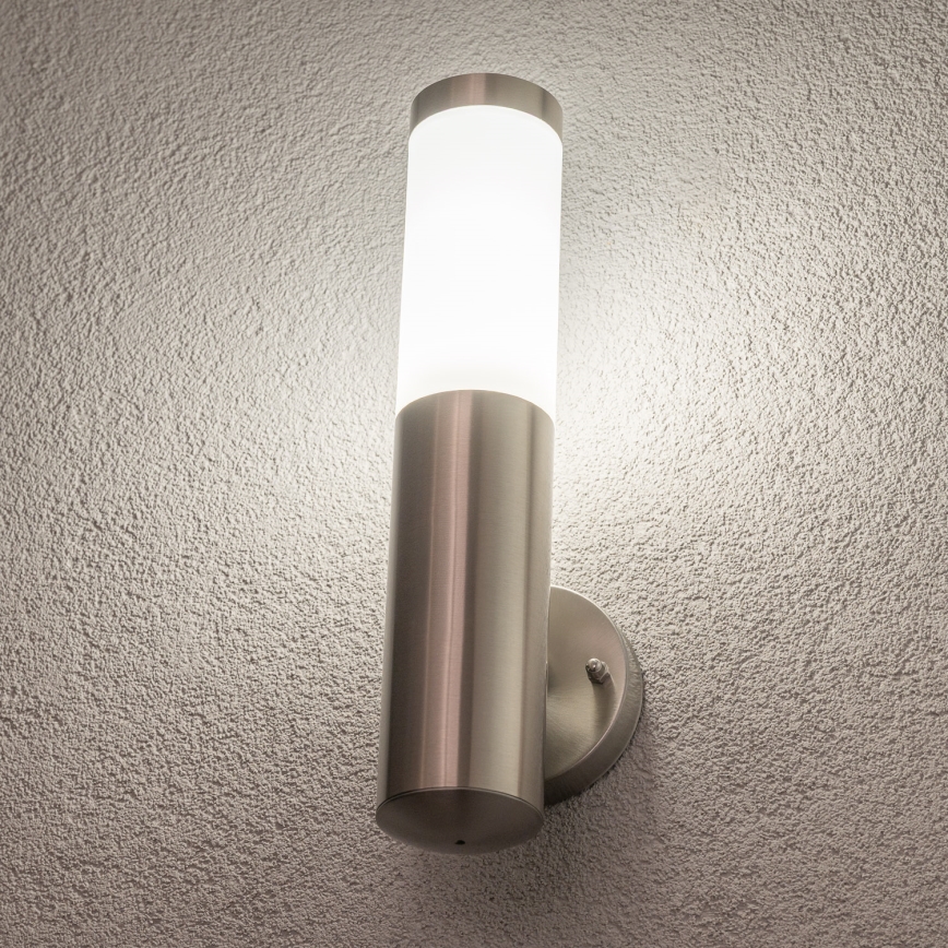 BRILAGI - Zewnętrzna ściemnialna lampa ścienna LED RGBW ELIA 1xE27/6,5W/230V 2700-6500K IP44 Wi-Fi matowy chrom