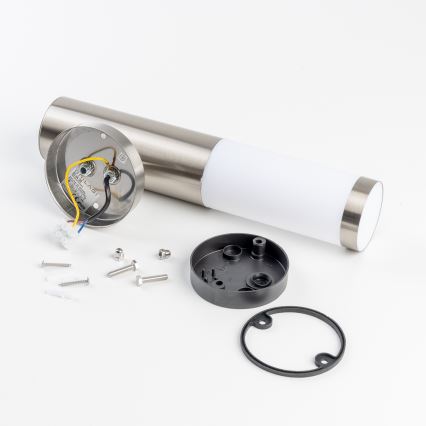 BRILAGI - Zewnętrzna ściemnialna lampa ścienna LED RGBW ELIA 1xE27/6,5W/230V 2700-6500K IP44 Wi-Fi matowy chrom