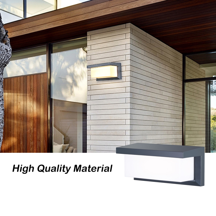 Brilagi - LED RGBW ściemnialny zewnętrzny kinkiet BRICKY 1xE27/15W/230V 2700-6500K antracyt IP54