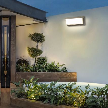 Brilagi - Oprawa ścienna zewnętrzna LED RGBW ściemnialna BRICKY 1xE27/15W/230V 2700-6500K IP54 szara