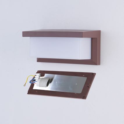 Brilagi - LED RGBW ściemnialny zewnętrzny kinkiet BRICKY 1xE27/9W/230V 2700-6500K IP54 brązowy