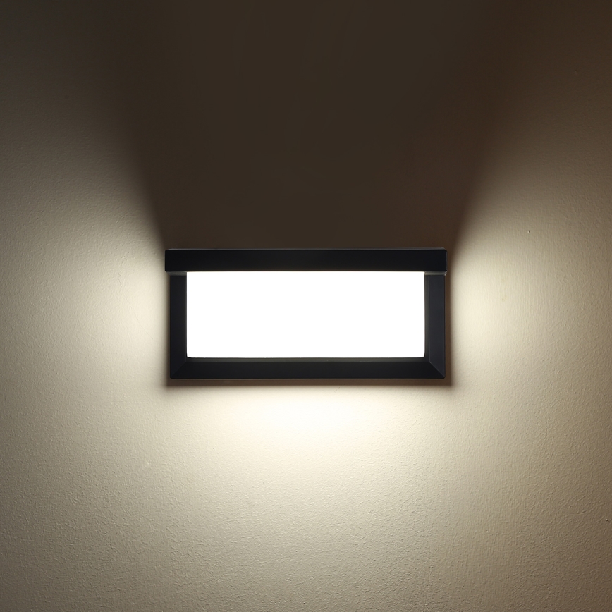 Brilagi - LED RGBW ściemnialny zewnętrzny kinkiet BRICKY 1xE27/9W/230V 2700-6500K IP54 czarny