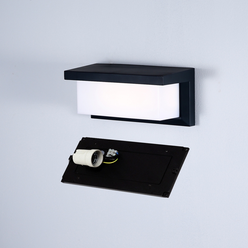 Brilagi - LED RGBW ściemnialny zewnętrzny kinkiet BRICKY 1xE27/9W/230V 2700-6500K IP54 czarny