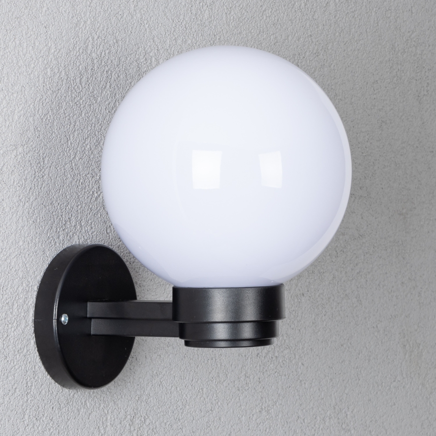 Brilagi - LED RGBW ściemnialna zewnętrzna lampa ścienna HARBOR 1xE27/9W/230V 2700-6500K IP33 czarny/biały
