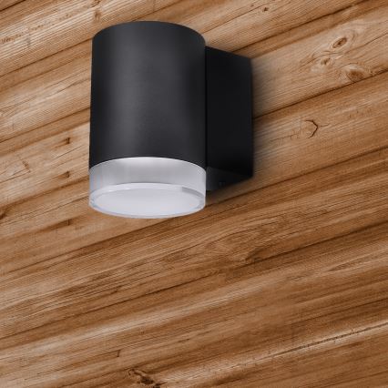 Brilagi - zewnętrzny ściemnialny kinkiet LED RGBW MATERA 1xGU10/4,8W/230V 3000K IP54 czarny + pilot zdalnego sterowania
