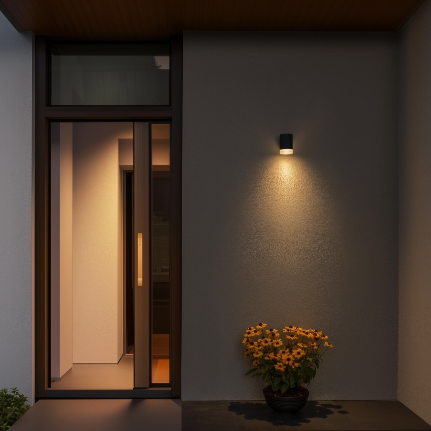 Brilagi - Zewnętrzny ściemnialny kinkiet LED RGBW MATERA 1xGU10/6W/230V 3000K IP54 antracyt + pilot zdalnego sterowania