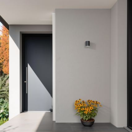 Brilagi - Zewnętrzny ściemnialny kinkiet LED RGBW MATERA 1xGU10/6W/230V 3000K IP54 antracyt + pilot zdalnego sterowania