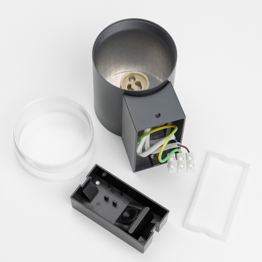 Brilagi - Zewnętrzny ściemnialny kinkiet LED RGBW MATERA 1xGU10/6W/230V 3000K IP54 antracyt + pilot zdalnego sterowania