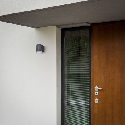 Brilagi - Zewnętrzny ściemnialny kinkiet LED RGBW MATERA 1xGU10/6W/230V 3000K IP54 antracyt + pilot zdalnego sterowania