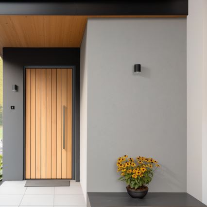 Brilagi - zewnętrzny ściemnialny kinkiet LED RGBW MATERA 1xGU10/6W/230V 3000K IP54 czarny + pilot zdalnego sterowania