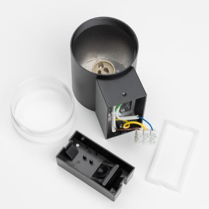 Brilagi - zewnętrzny ściemnialny kinkiet LED RGBW MATERA 1xGU10/6W/230V 3000K IP54 czarny + pilot zdalnego sterowania