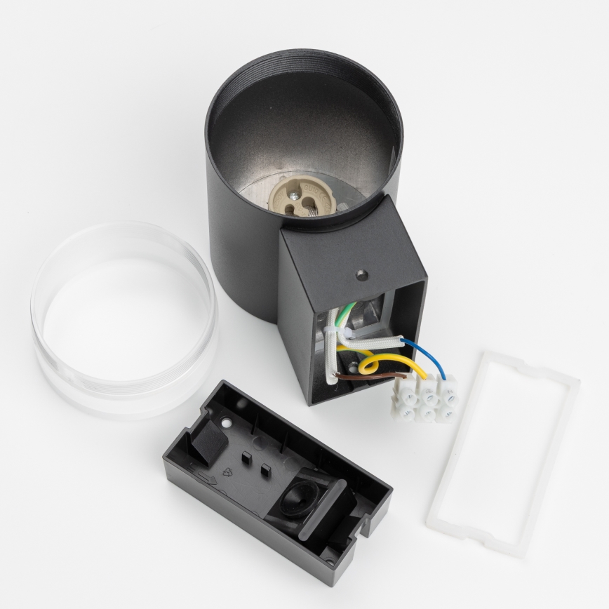 Brilagi - zewnętrzny ściemnialny kinkiet LED RGBW MATERA 1xGU10/6W/230V 3000K IP54 czarny + pilot zdalnego sterowania