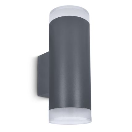 Brilagi - LED RGBW ściemnialny zewnętrzny kinkiet MATERA 2xGU10/4,8W/230V 3000K IP54 antracyt + pilot