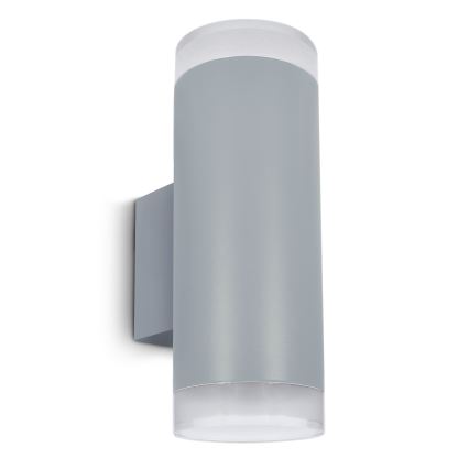 Brilagi - LED RGBW ściemnialny zewnętrzny kinkiet MATERA 2xGU10/4,8W/230V 3000K IP54 szary + pilot zdalnego sterowania