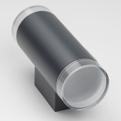 Brilagi - LED RGBW ściemnialny zewnętrzny kinkiet MATERA 2xGU10/6W/230V 3000K IP54 antracyt + pilot