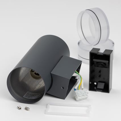 Brilagi - LED RGBW ściemnialny zewnętrzny kinkiet MATERA 2xGU10/6W/230V 3000K IP54 antracyt + pilot