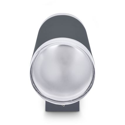 Brilagi - LED RGBW ściemnialny zewnętrzny kinkiet MATERA 2xGU10/6W/230V 3000K IP54 antracyt + pilot