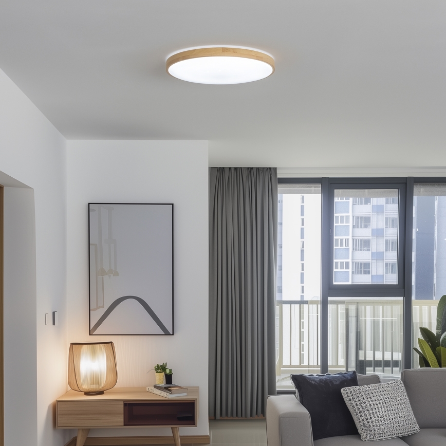 Brilagi - LED Ściemiany plafon PINE LED/60W/230V + pilot