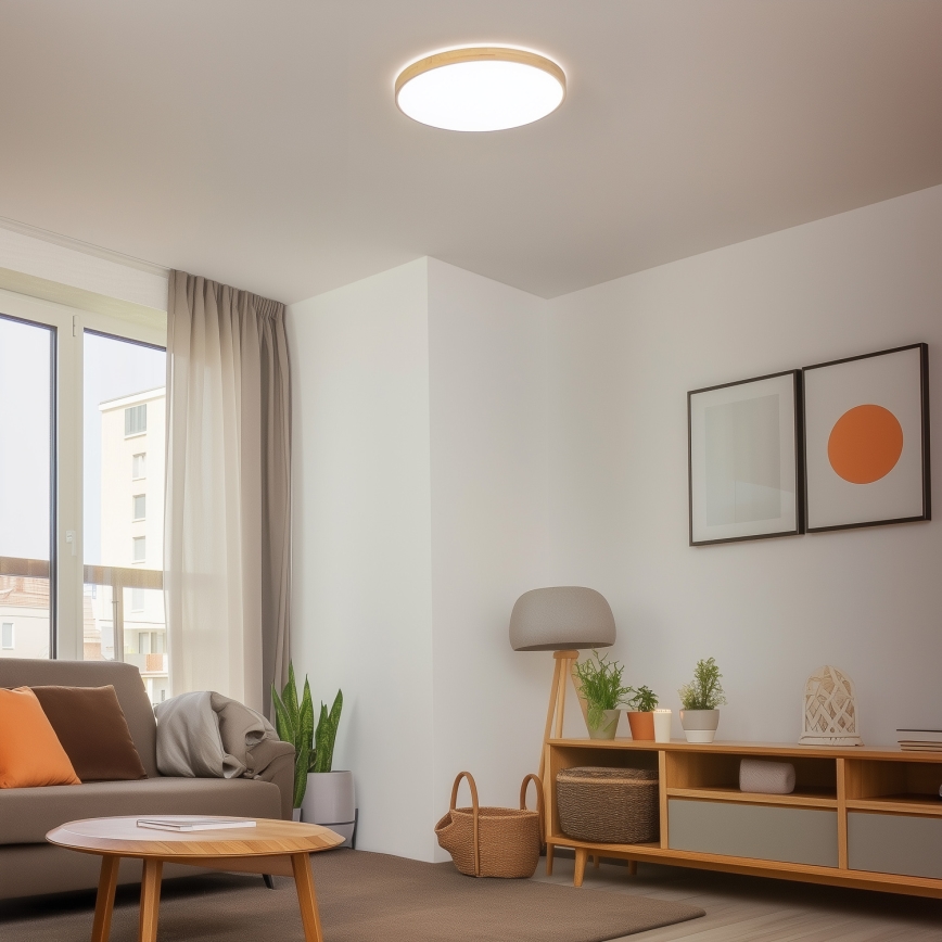 Brilagi - LED Ściemiany plafon PINE LED/60W/230V + pilot