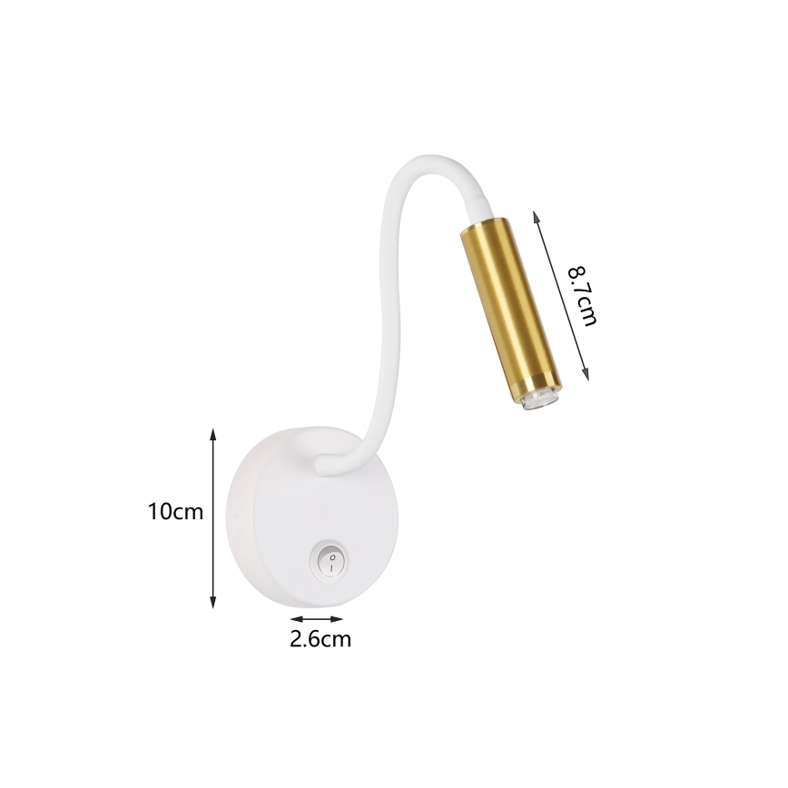 Brilagi - LED Ściemn. elast. naścienn. lampa MAYA 1xG9/4W/230V białe/zl. 2700-6500K Wi-Fi Tuya