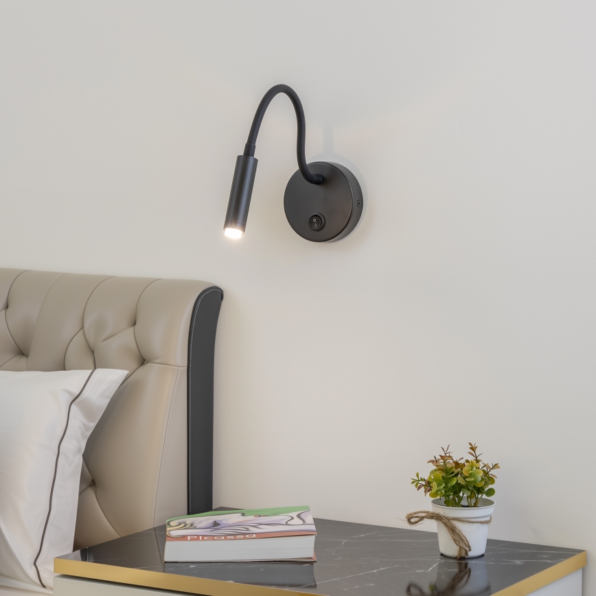 Brilagi - LED Ściemn. elast. naścienn. lampa MAYA 1xG9/4W/230V czarne 2700-6500K Wi-Fi Tuya