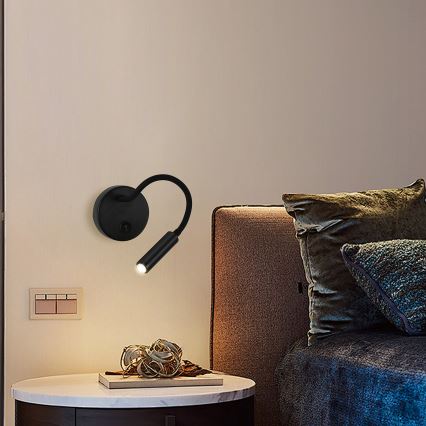 Brilagi - LED Ściemn. elast. naścienn. lampa MAYA 1xG9/4W/230V czarne 2700-6500K Wi-Fi Tuya