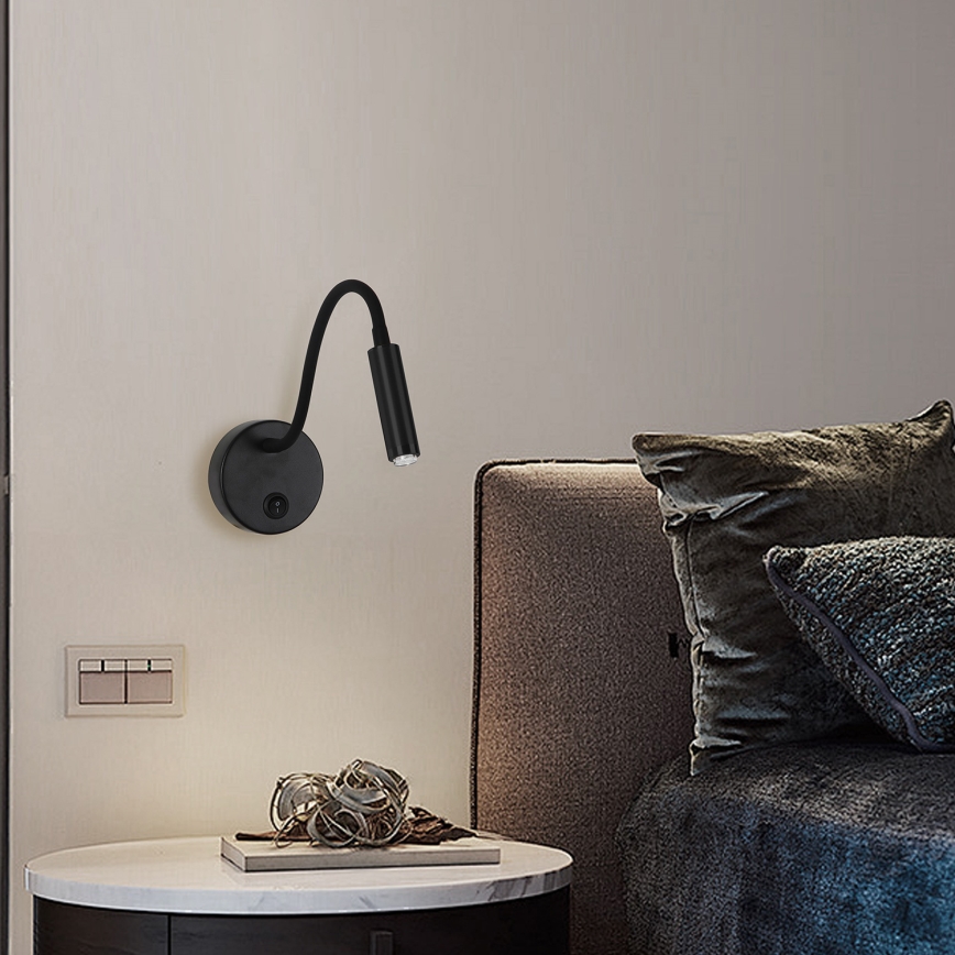 Brilagi - LED Ściemn. elast. naścienn. lampa MAYA 1xG9/4W/230V czarne 2700-6500K Wi-Fi Tuya