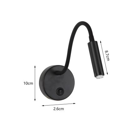 Brilagi - LED Ściemn. elast. naścienn. lampa MAYA 1xG9/4W/230V czarne 2700-6500K Wi-Fi Tuya
