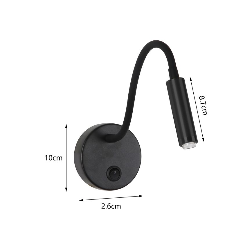 Brilagi - LED Ściemn. elast. naścienn. lampa MAYA 1xG9/4W/230V czarne 2700-6500K Wi-Fi Tuya