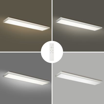 Brilagi - LED Ściemnialny plafon łazienkowy FRAME SMART LED/50W/230V 120x30 cm 3000-6000K IP44 srebrny + zdalne sterowanie