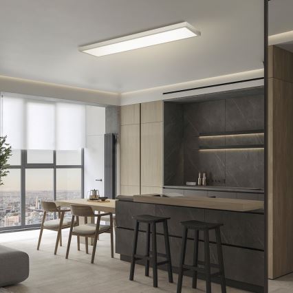 Brilagi - LED Ściemnialny plafon łazienkowy FRAME SMART LED/50W/230V 120x30 cm 3000-6000K IP44 srebrny + zdalne sterowanie
