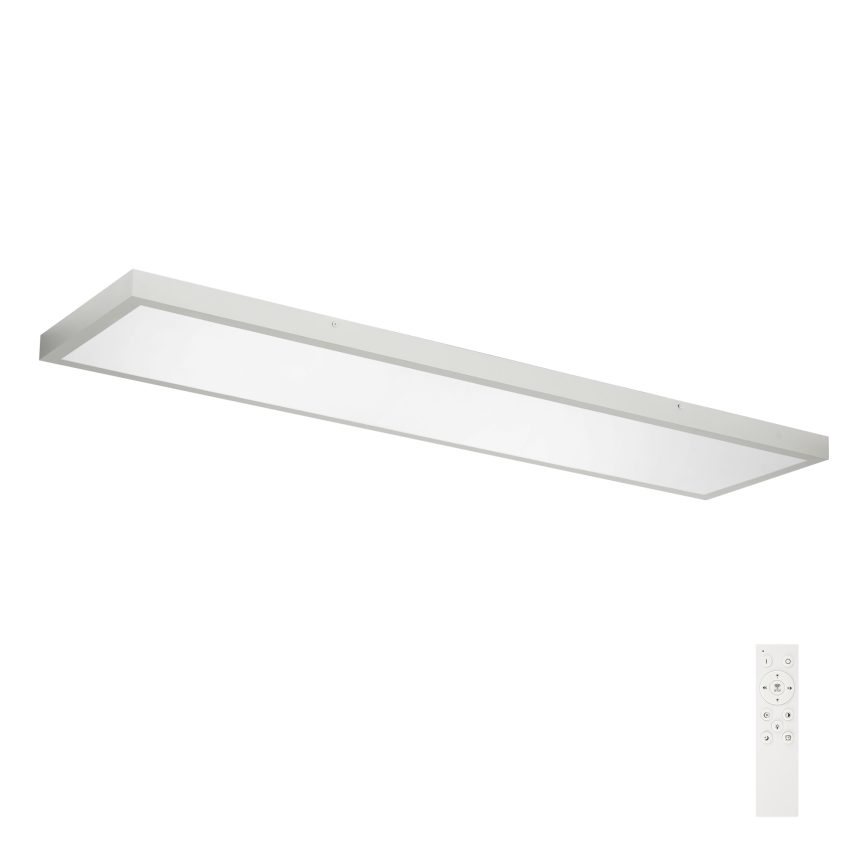 Brilagi - LED Ściemnialny plafon łazienkowy FRAME SMART LED/50W/230V 120x30 cm 3000-6000K IP44 srebrny + zdalne sterowanie