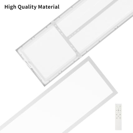 Brilagi - LED Ściemnialny plafon łazienkowy FRAME SMART LED/50W/230V 120x30 cm 3000-6000K IP44 srebrny + zdalne sterowanie