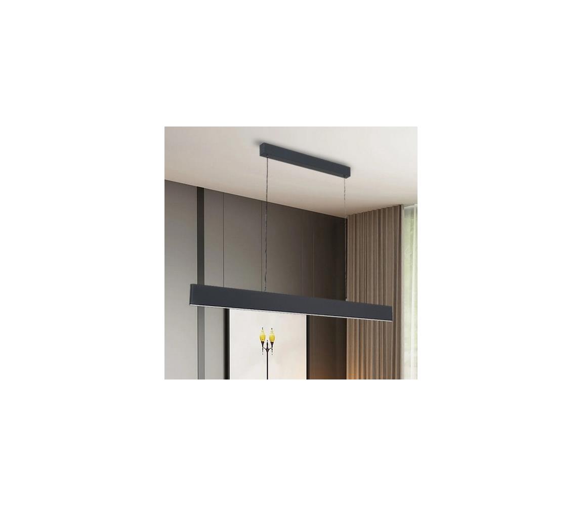 Brilagi - LED Ściemn. żyrandol na lince SLIMLINE LED/40W/230V 3000-6000K antracit+pilot