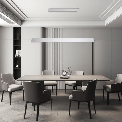 Brilagi - LED Żyrandol ściemnialny na lince SLIMLINE LED/40W/230V 3000-6000K srebrny + zdalne sterowanie