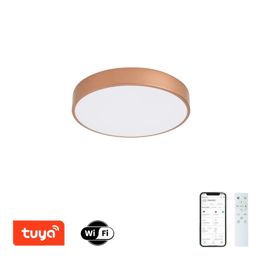 Brilagi - Ściemnialna oprawa sufitowa LED POOL SMART LED/48W/230V 3000-6000K Ø 40 cm Wi-Fi Tuya brązowa + pilot zdalnego sterowania