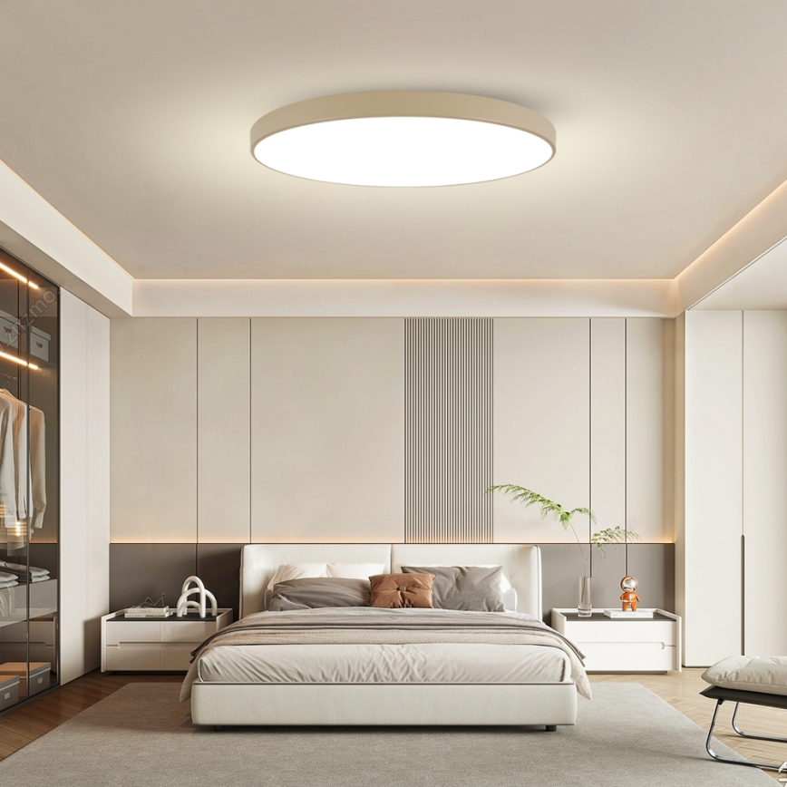 Brilagi - Ściemnialna lampa sufitowa LED POOL SMART LED/180W/230V 3000-6000K 120 cm beżowa Wi-Fi Tuya + pilot zdalnego sterowania