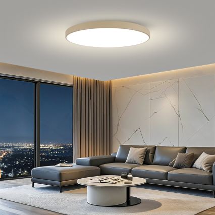 Brilagi - Ściemnialna lampa sufitowa LED POOL SMART LED/180W/230V 3000-6000K 120 cm beżowa Wi-Fi Tuya + pilot zdalnego sterowania