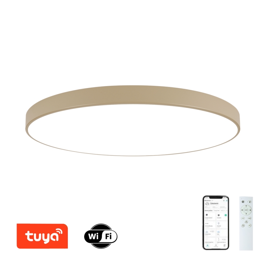 Brilagi - Ściemnialna lampa sufitowa LED POOL SMART LED/180W/230V 3000-6000K 120 cm beżowa Wi-Fi Tuya + pilot zdalnego sterowania