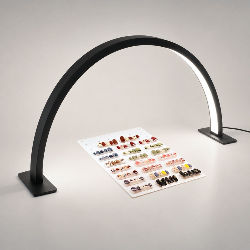BRILAGI - LED ściemnialna modelarska łukowa lampa biurkowa RADIO LED/30W/24/230V 3000/4000/6500K czarna