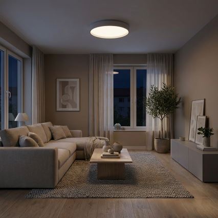 Brilagi - ściemnialna lampa sufitowa NANCI LED/60W/230V 3000-6500K śr. 49 cm biała + pilot zdalnego sterowania