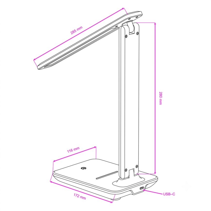 Brilagi - Ściemnialna lampa stołowa LED MODO LED/7W/230V 3000/4000/6500K brązowa