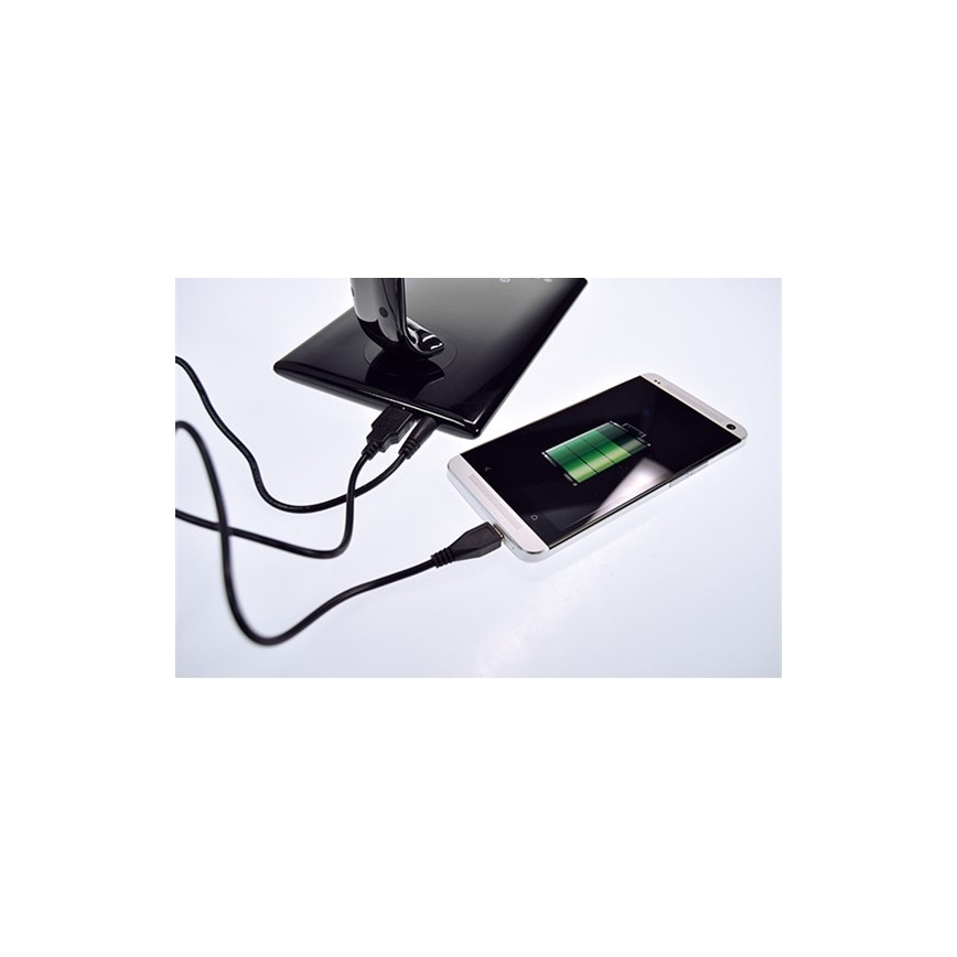 Brilagi - LED Ściemnialna lampa stołowa USB adapter LED/12W/230V białe 3000-6000K
