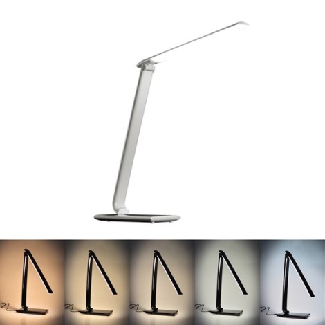 Brilagi - LED Ściemnialna lampa stołowa USB konektor LED/12W/230V biały