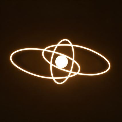 BRILAGI - LED ściemnialna oprawa sufitowa APOLLO LED/58W/230V 3000-6500K 43,2x101,2 cm czarna + pilot zdalnego sterowania
