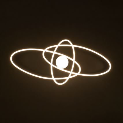 BRILAGI - LED ściemnialna oprawa sufitowa APOLLO LED/58W/230V 3000-6500K 43,2x101,2 cm czarna + pilot zdalnego sterowania