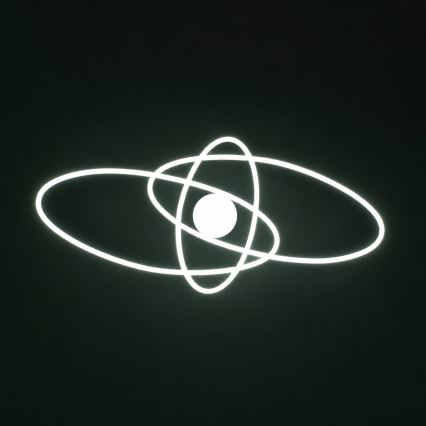 BRILAGI - LED ściemnialna oprawa sufitowa APOLLO LED/58W/230V 3000-6500K 43,2x101,2 cm czarna + pilot zdalnego sterowania